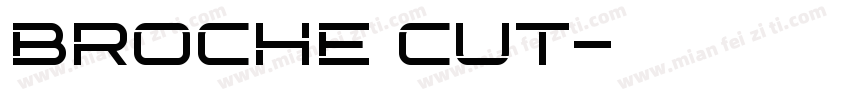 Broche Cut字体转换